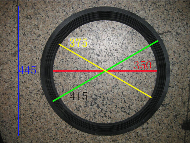1pcs 18" inch 4-Line Selvage Cloth edge Speaker surround Speaker Repair parts
