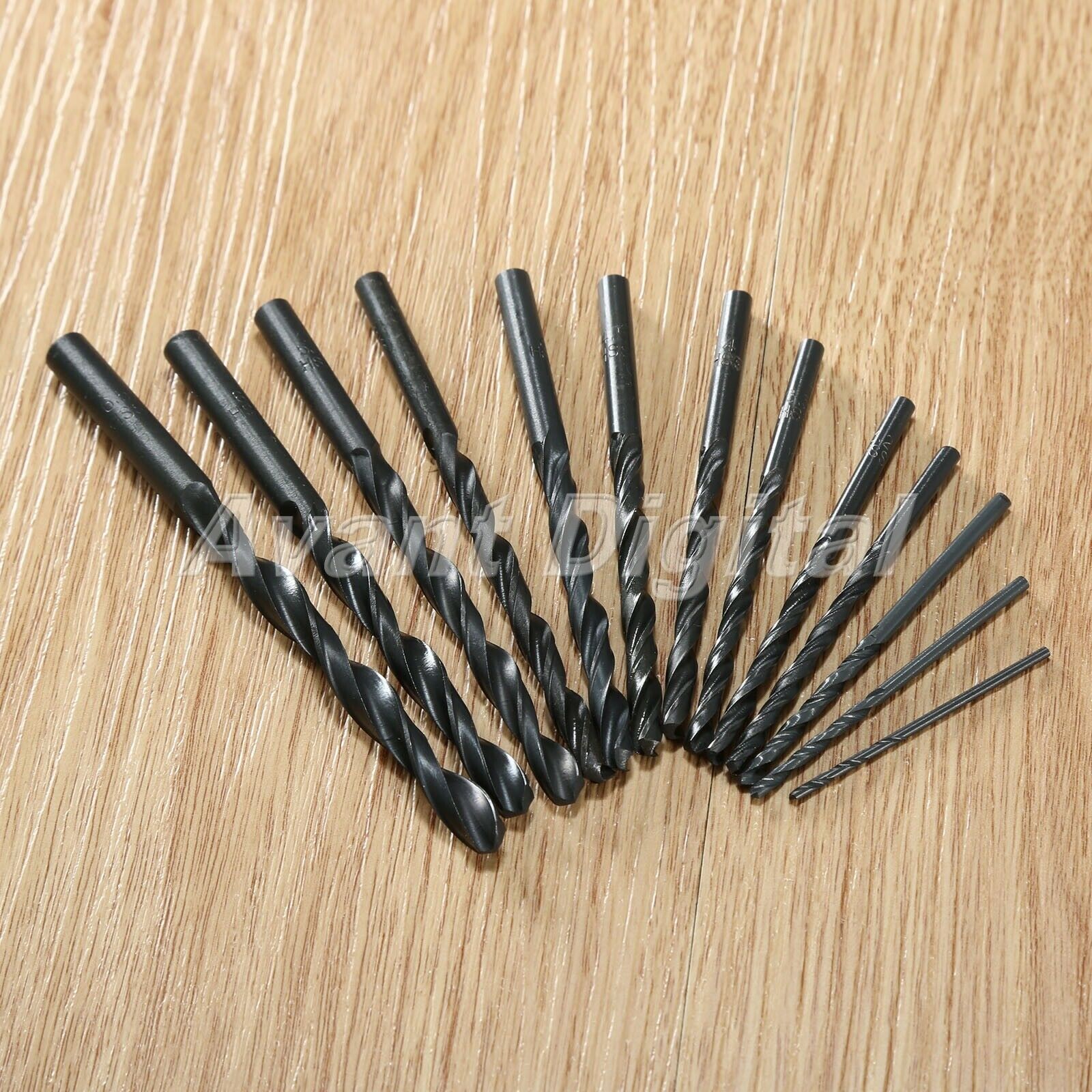1.5mm-6.5mm HSS Steel Nitrogen Coated Straight Shank Twist Drill Bits 13pcs/Set