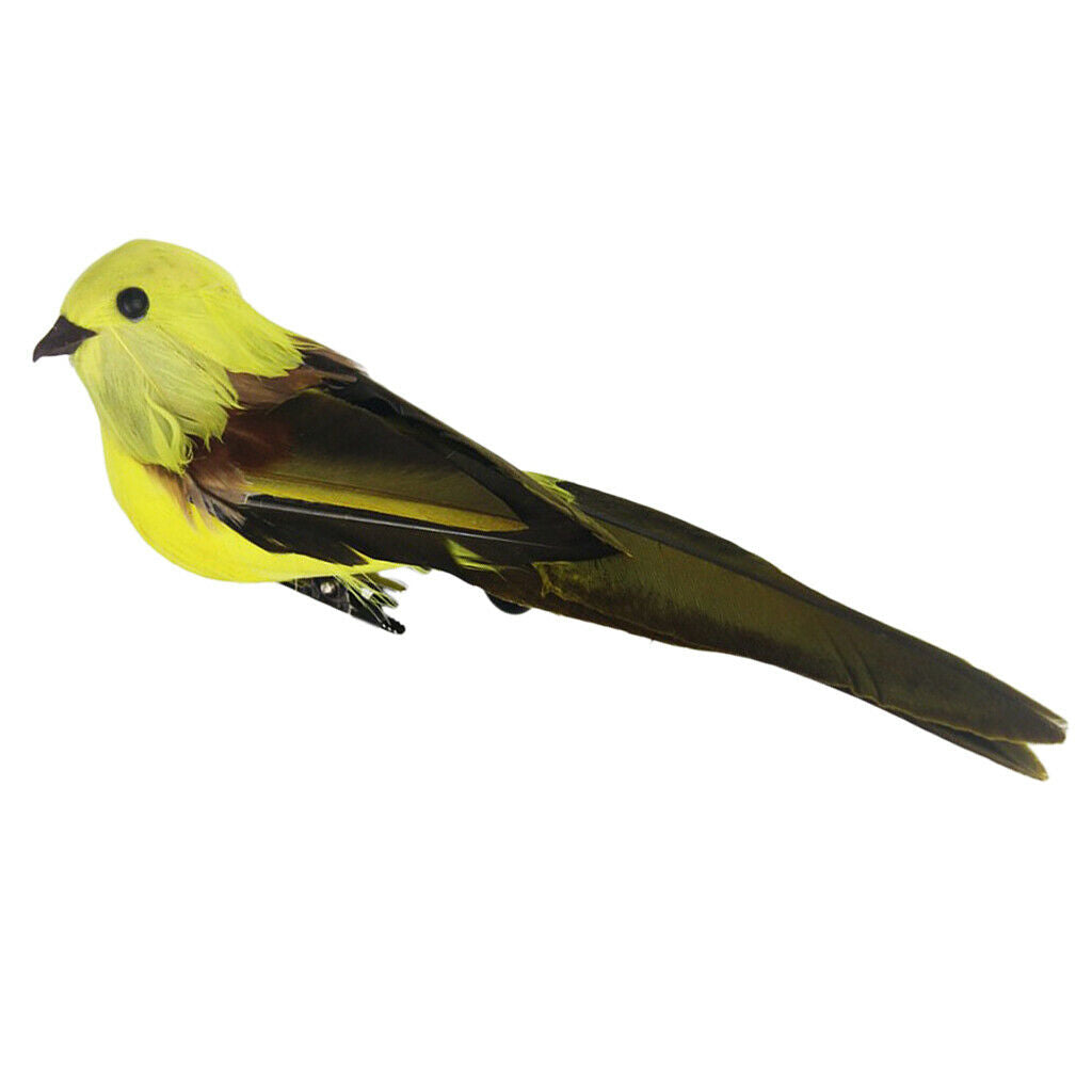 3pcs Feathered Craft Birds Artificial Foam Birds Photo Prop