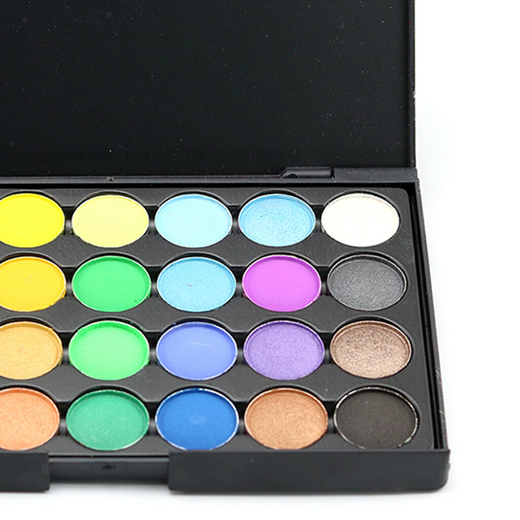 28 Shimmer Matte Colors Eye Shadow Set Bright Neon Eyeshadow Sleek Palette