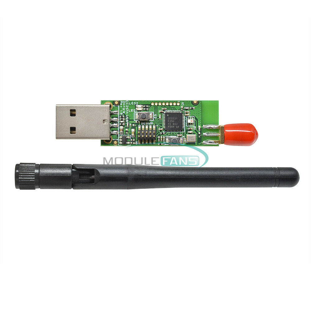 Bluetooth 4.0 USB CC2531 Protocol Analyzer Sniffer Module With External Antenna
