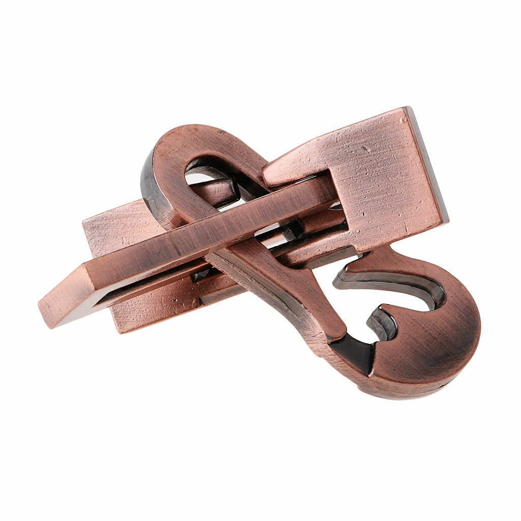 Classic Metal Wire Puzzle Game IQ Mind Test Brain Teaser Piano Lock Toys