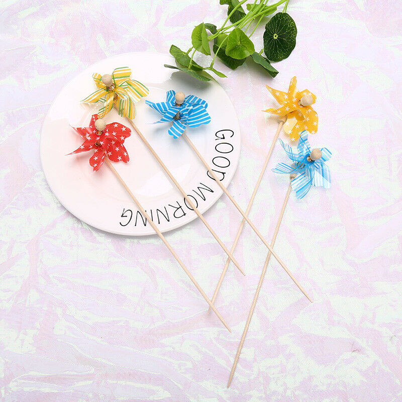 Mini Windmill Wind Spinner Home Garden Yard Decoration Kids Children To.l8