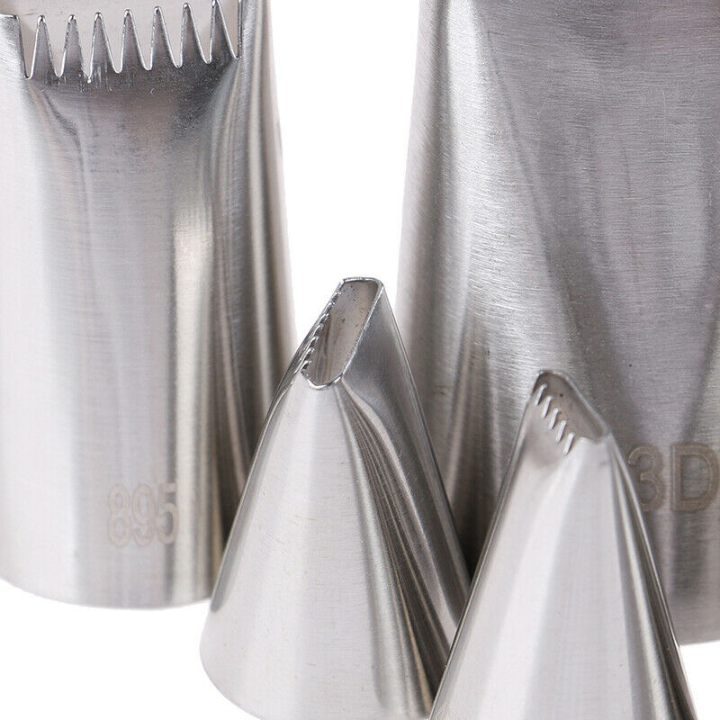 5pcs Basket Weave Tips Icing Piping Nozzle Stainless Steel Writing Tube Nozz3CBD
