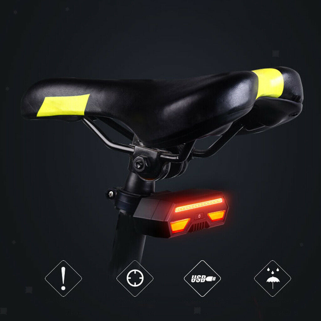 Waterproof Rechargeable Bike Light Set,  85 Lumen Bright Tail Lights, 5 Modes