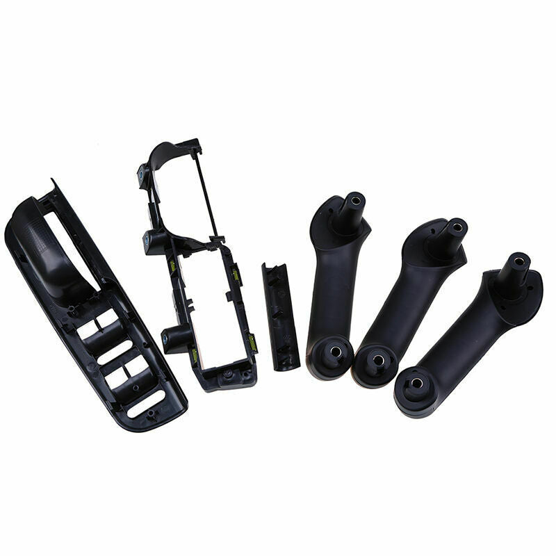 Set Door Grab Handles +Window Switch Bezel & Panel Bracket Fit For VW Bora Golf