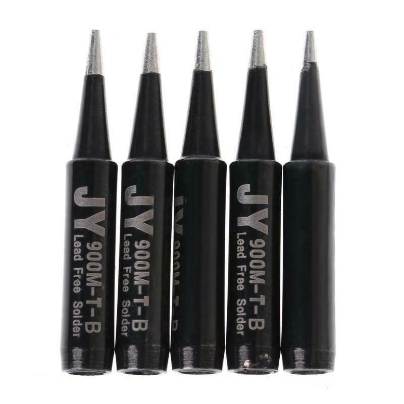 5 Pcs Lead Free Soldering Solder Iron Tips 900M-T-B For Hakko Saike 936
