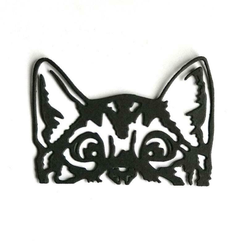 Cat Head Metal Cutting Dies Stencil Scrapbooking DIY Album Stamp Paper Card Mold