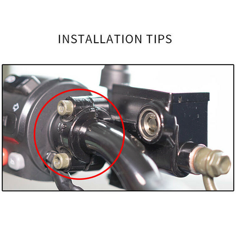 22mm CNC Aluminum Motorcycle ATV Reset Self-locking Button Handle Double Switch