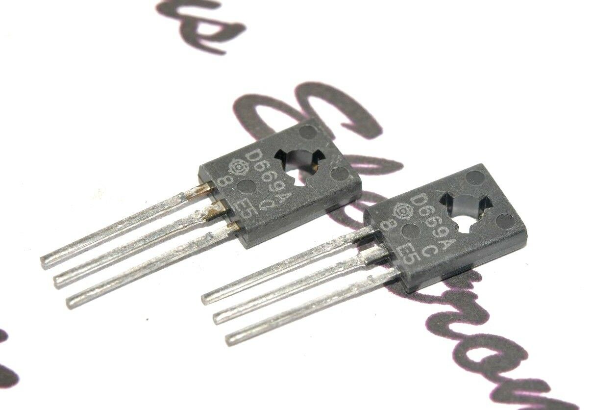 2pcs - HITACHI 2SD669A / D669A Transistor- NOS