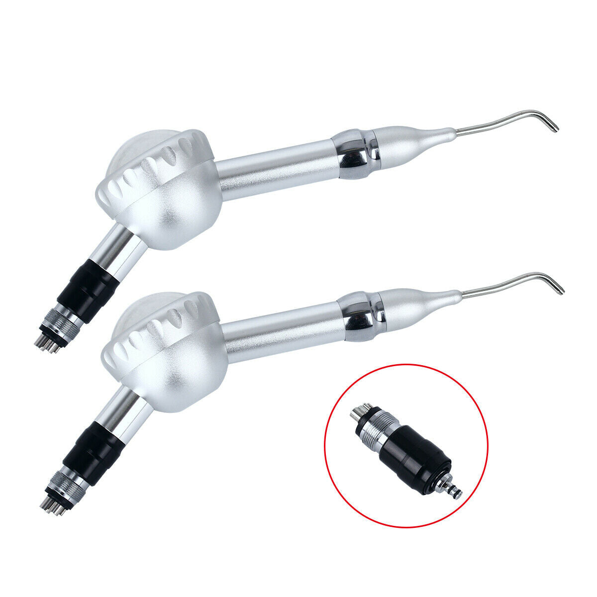 2PCS Dental M4 Air Polishing Prophy Jet Hygiene Handpiece Polisher Quick Coupler