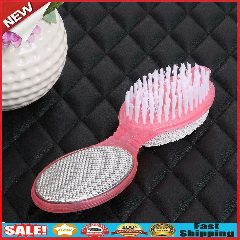 4 IN 1 Foot Care Callus Brush Pumice Scrubber Pedicure Exfoliate Remover  @