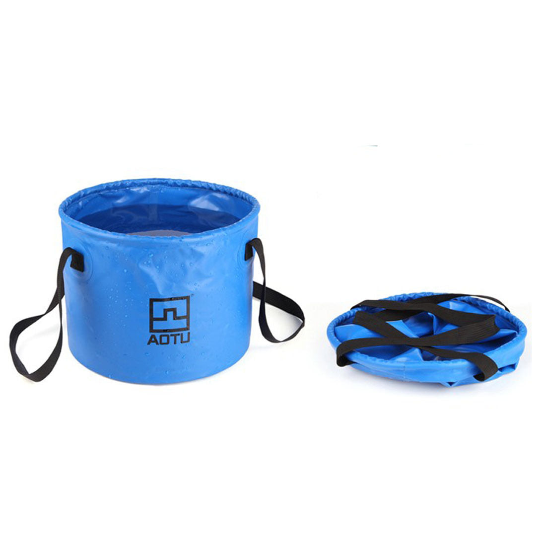 Outdoor Folding Water Bucket Hydration Bag 12L Camping Hiking Washbasin Bucket