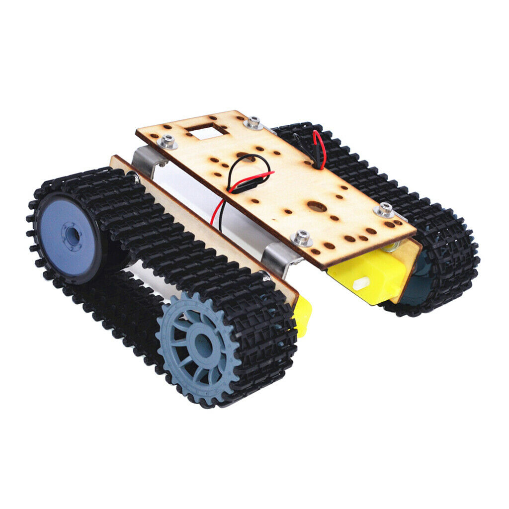 Robotic Tank Car Chassis Track Crawler Car Robot with 3-9V TT Motor Set