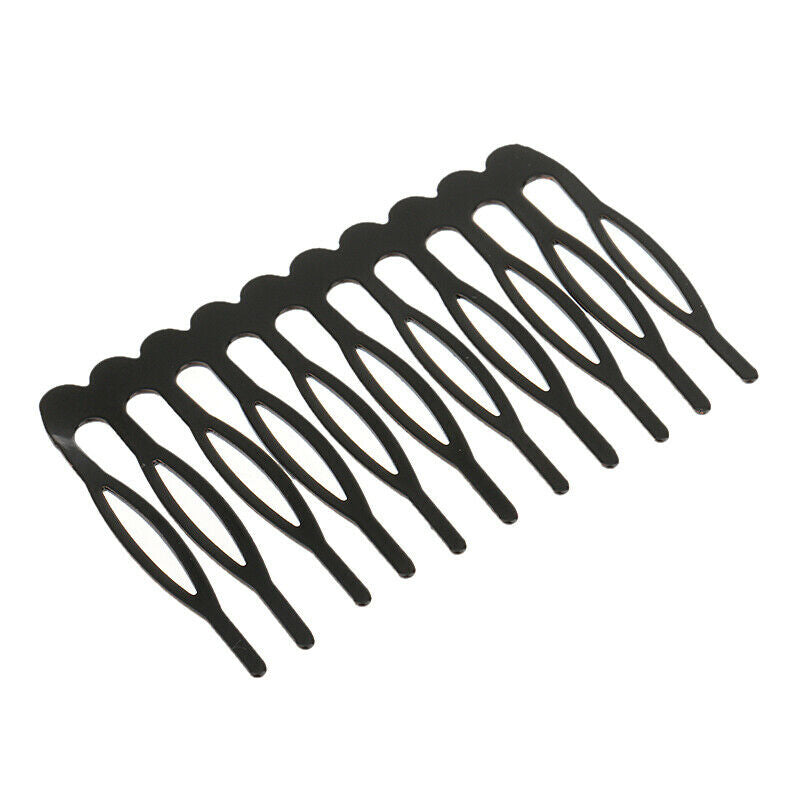 10pcs/set 10 Teeth Salon DIY Hair Clip Combs Metal Bridal Wedding Veil Comb