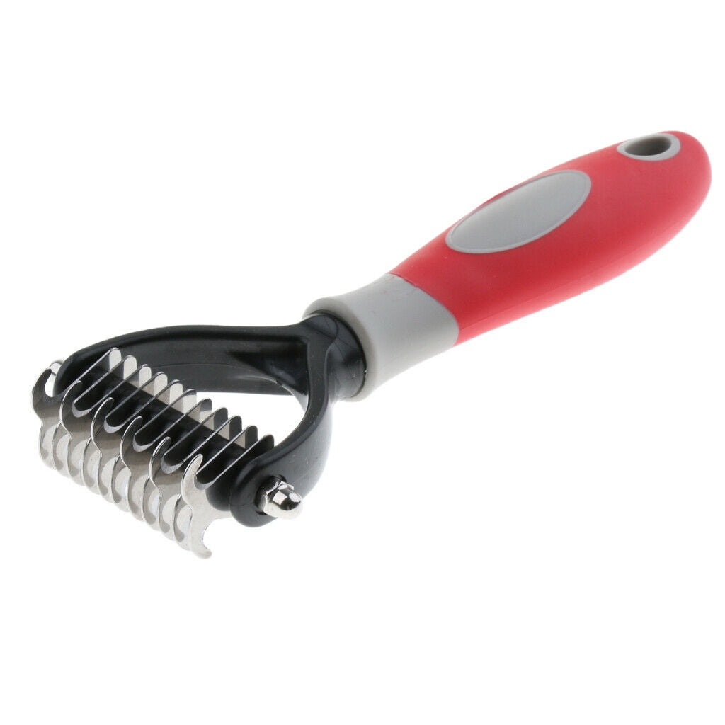Dog Grooming Brush Undercoat Rake for Cat Dog Deshedding Tool Knot Remove for