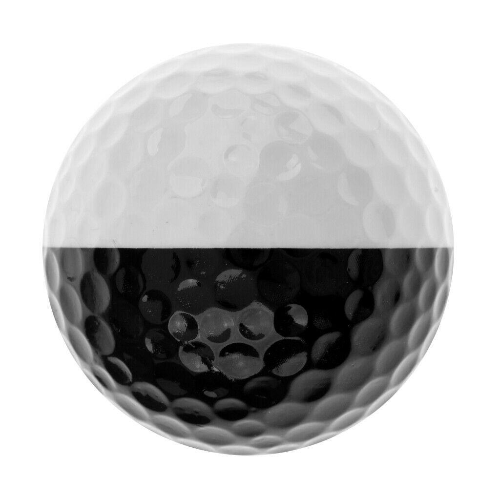 Golf Ball Golf Soft Rubber Balls Practice Ball Black & White - Double Layer