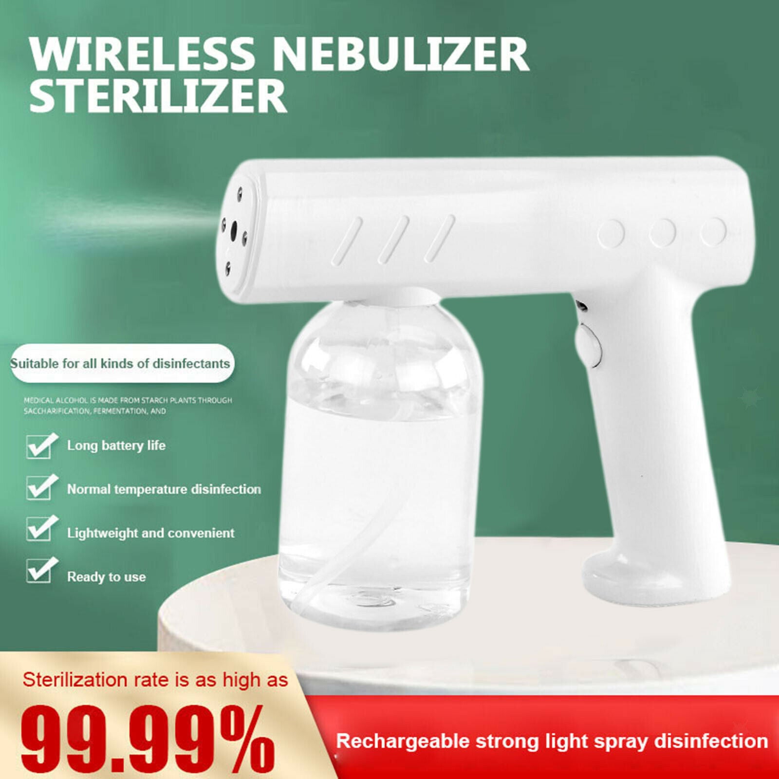 2X 300ML 500ML Nano Sanitizer Spray Fogger Steam Fogger Machine for Home Bus