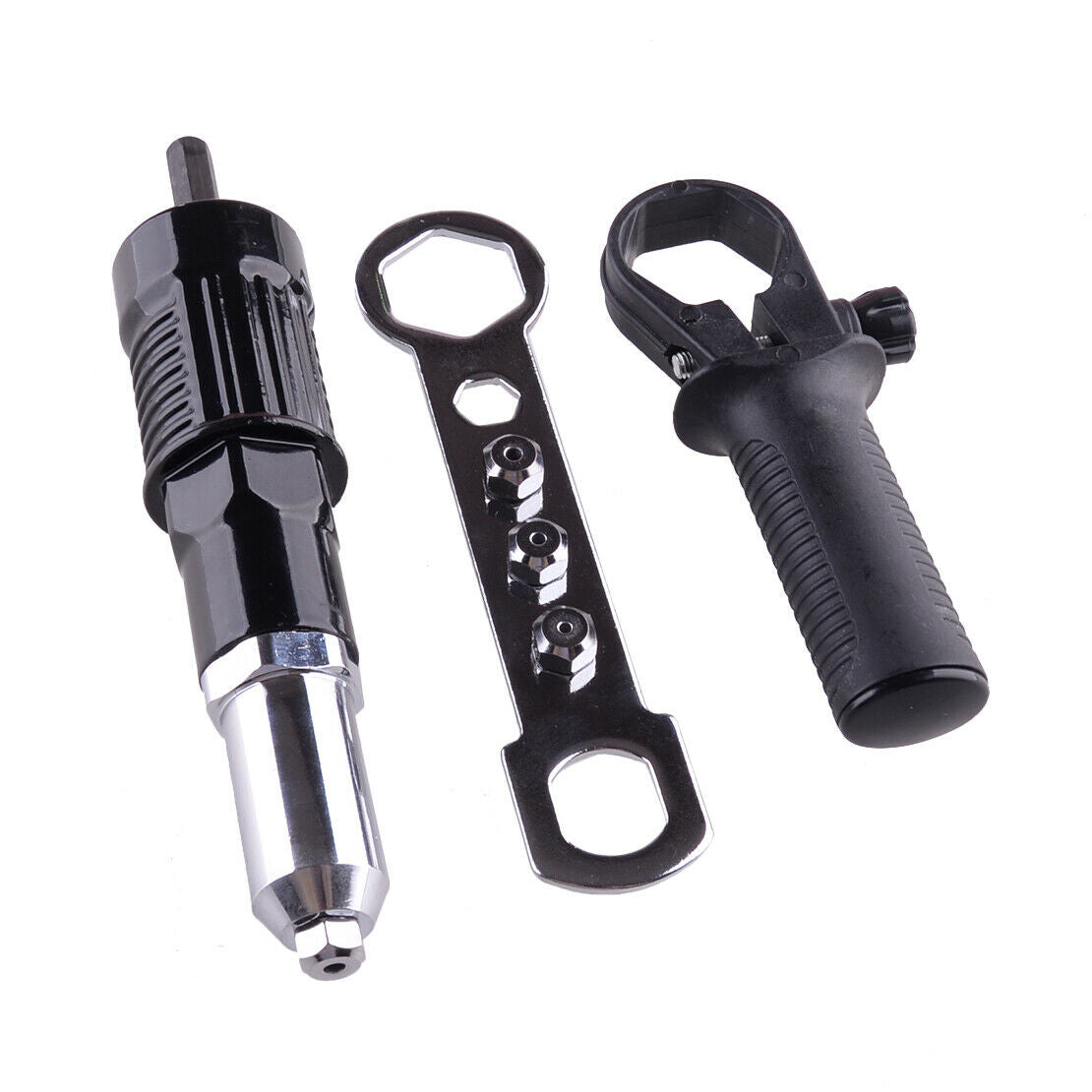 Gun Rivet Adaptor For Electric Cordless Drill Nut Riveting Riveter Tools Set A8