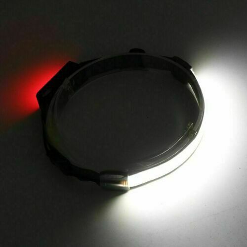 Rechargeable Head Torch COB LED Headlamp Strip Torch Work Light Bar Headlight