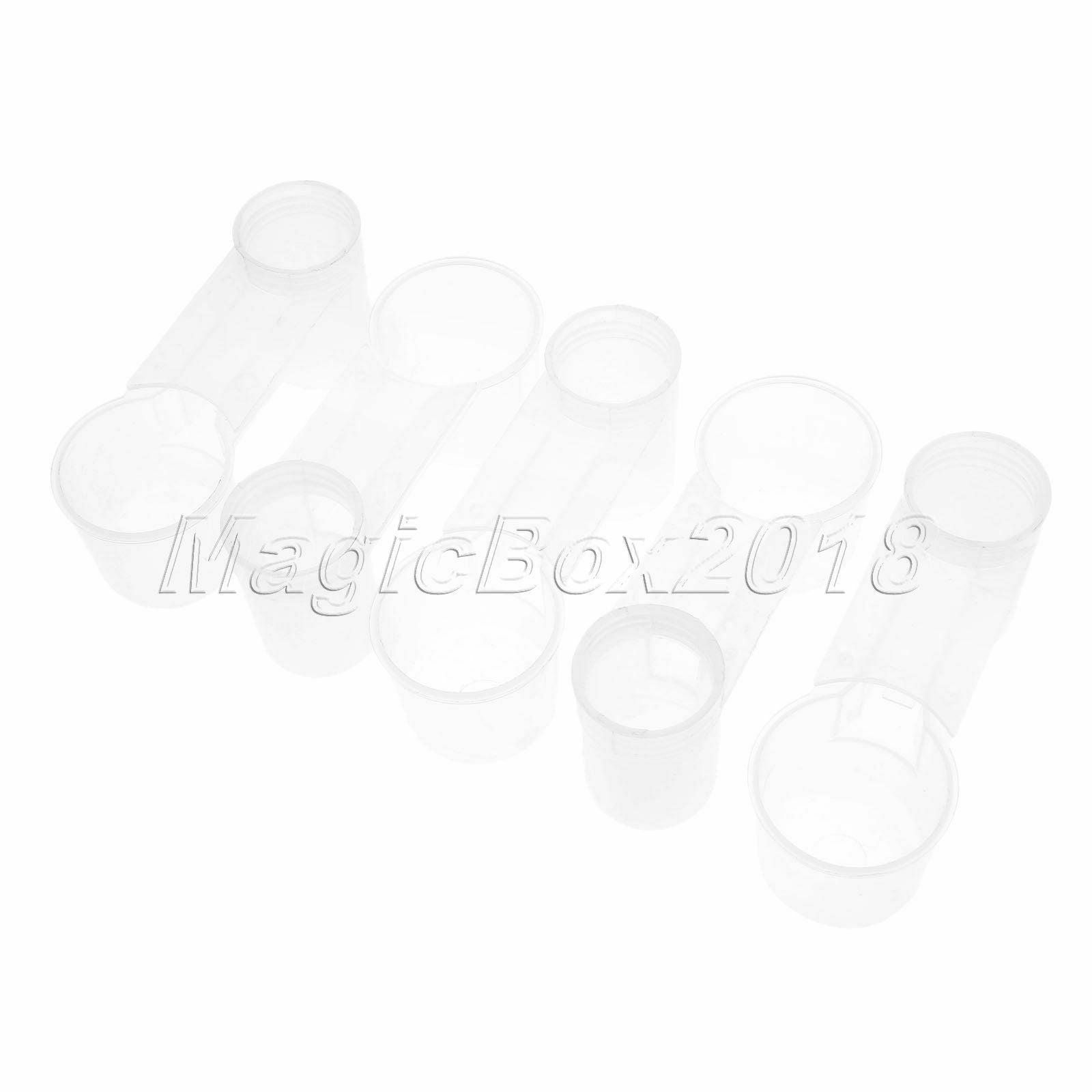 Bird Feeder Drinker Cup Water Bottle For Poultry Dove Pigeon 5Pcs White Plastic