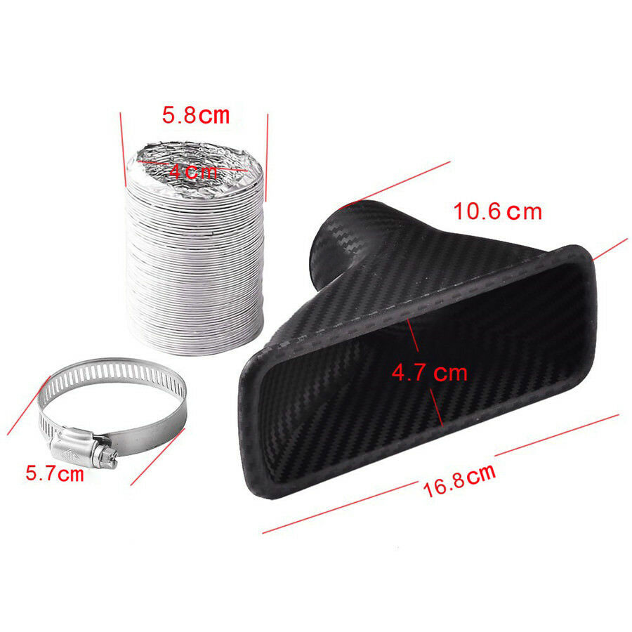 Carbon Fiber Color Car Turbo Air Intake Pipe Turbine Inlet Pipe Air Funnel Kit
