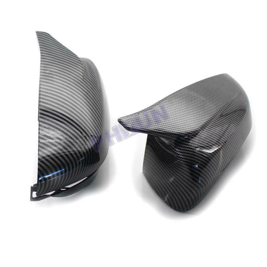 For BMW 3 5 7 Series G20/G28 G30/G38 G11/G12 Side Mirror Cover Carbon Fiber Look