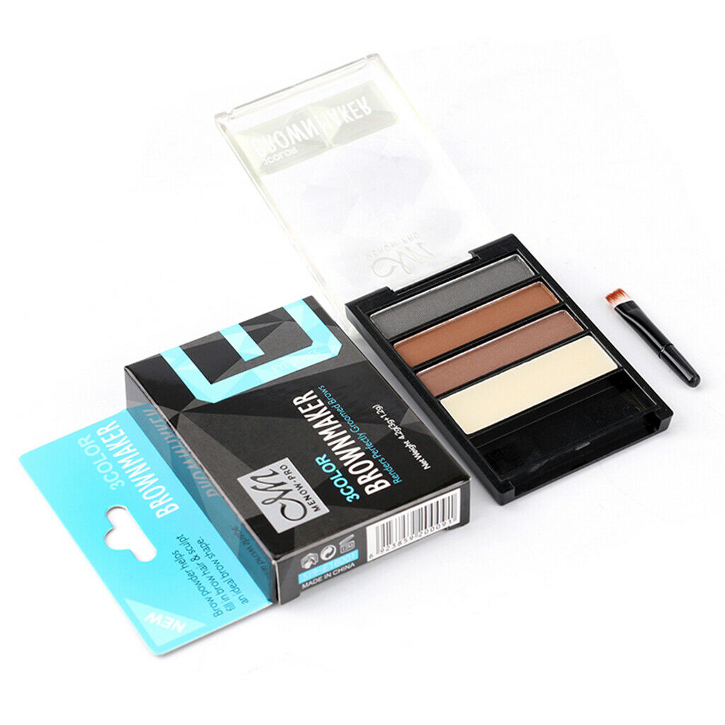 Eye Correcting Powder Lasting Eyebrow Makeup Palette with Brush