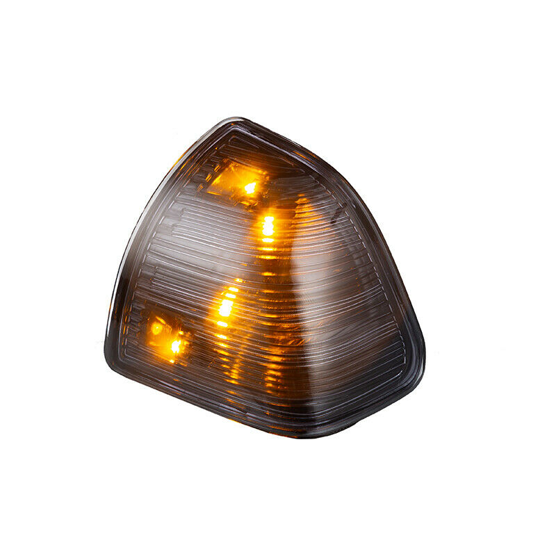 For Dodge Ram 1500 11-17 Smoke Lens Amber LED Side Mirror Turn Signal Lights