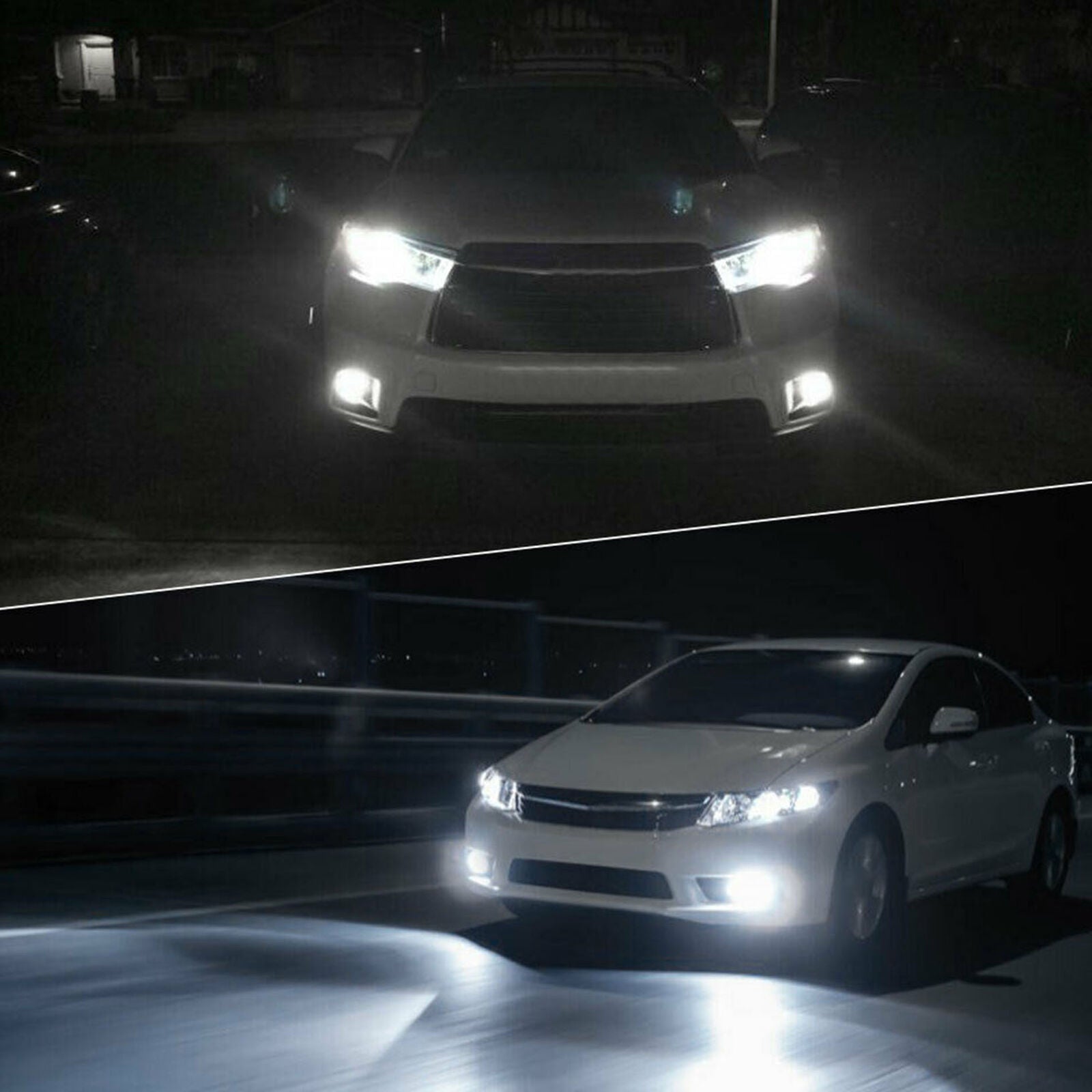 2X AUXITO CSP H3 LED 160W HEADLIGHT FOG DRIVING DRL LIGHT BULB LAMP GLOBE 6000K