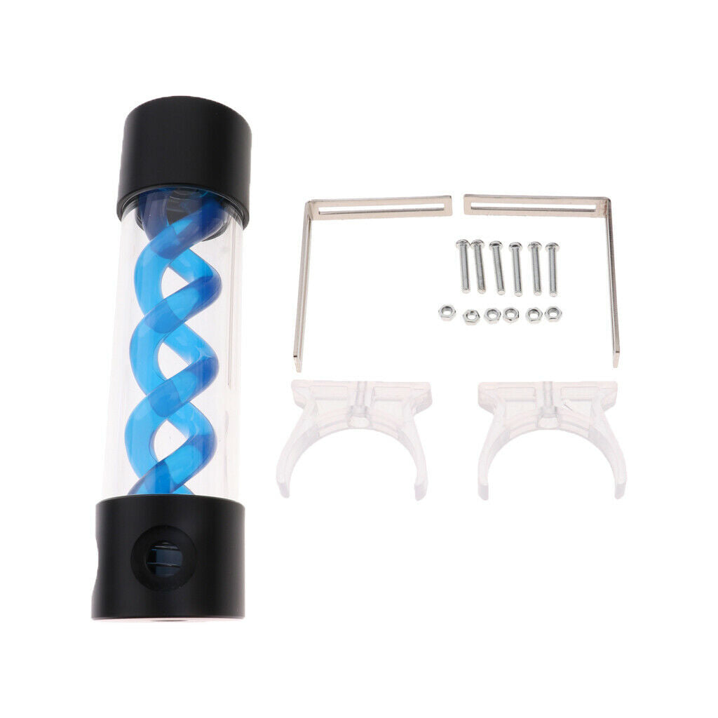 Computer G1/4''   Water-cooling Spiral Suspension Reservoirs Tank #3