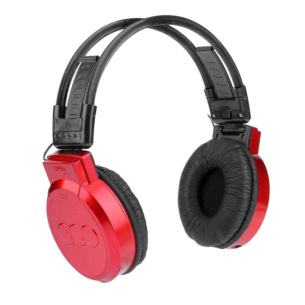 Universal Headset Wireless Sport Gym Headphones Earphone With Screen Red