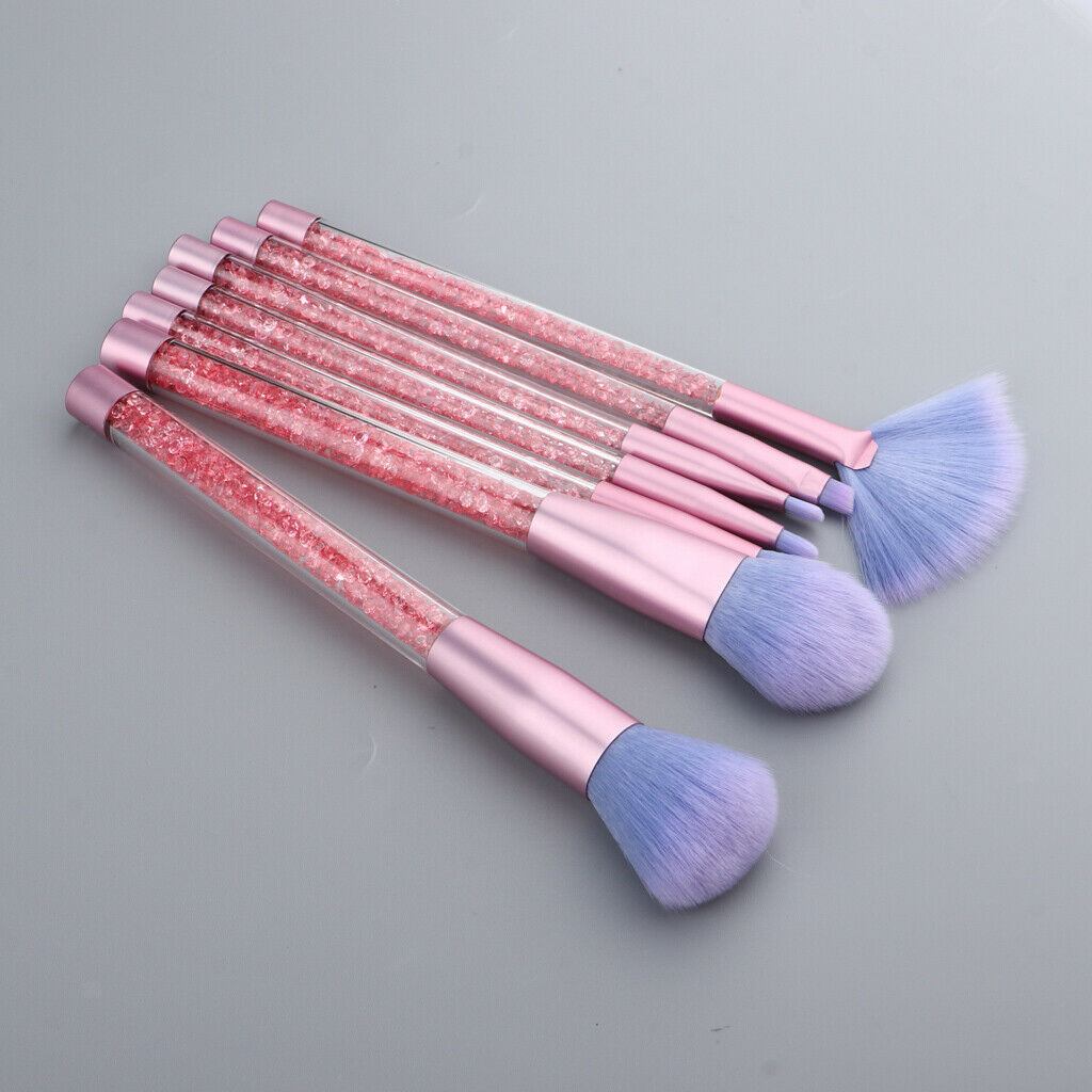 7x Makeup Brushes Blending Highlighter Contour Powder Brush Blaze Orange