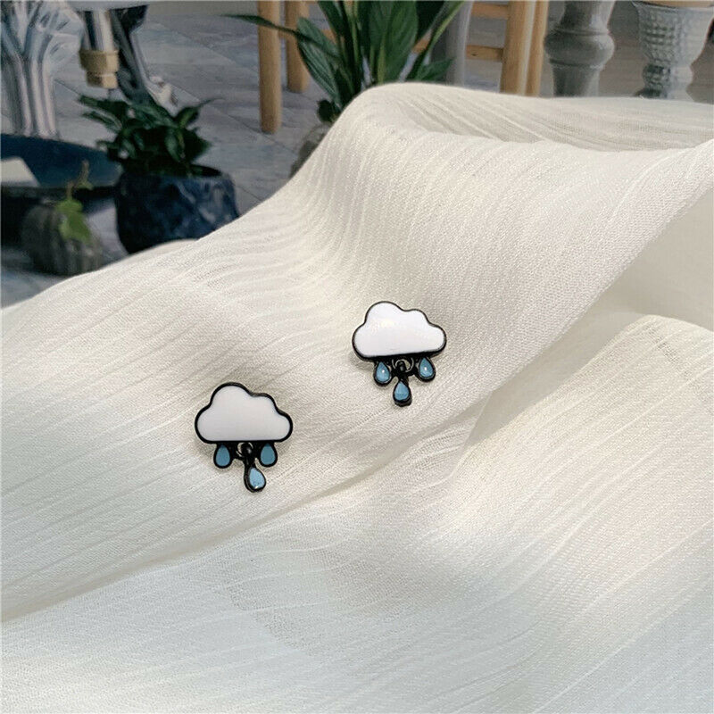 Fashion Woman Stud Earrings Simple Cartoon Stud Earrings Female White Clo.l8