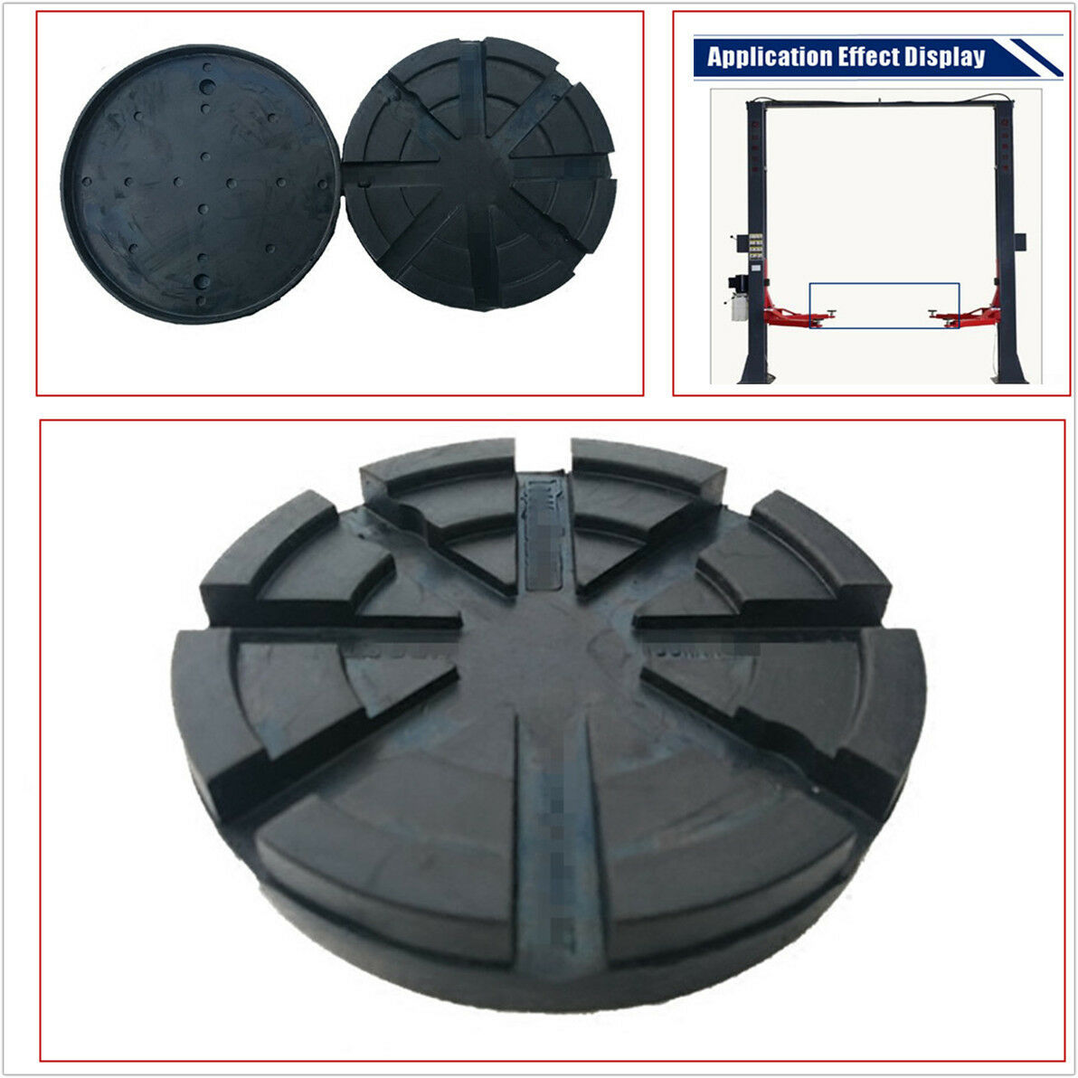 1 Set 4 Heavy Duty Lift Rubber Pads Hold Up Sub-frames&Pinch Weld Lifting Point