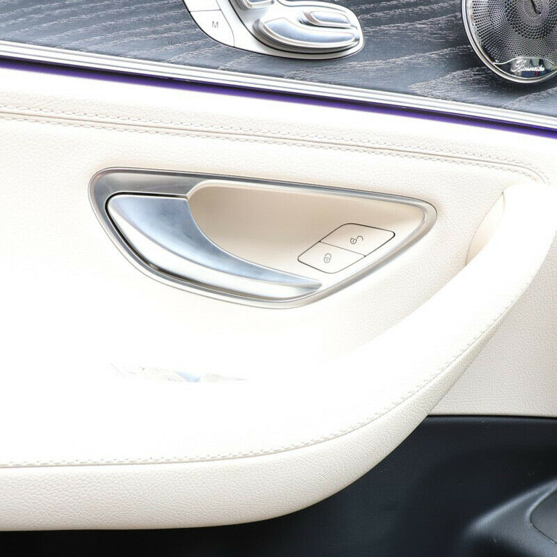 Car Door Switch Unlock Buttons Sequins Decoration Cover Trim for Mercedes BenzR7