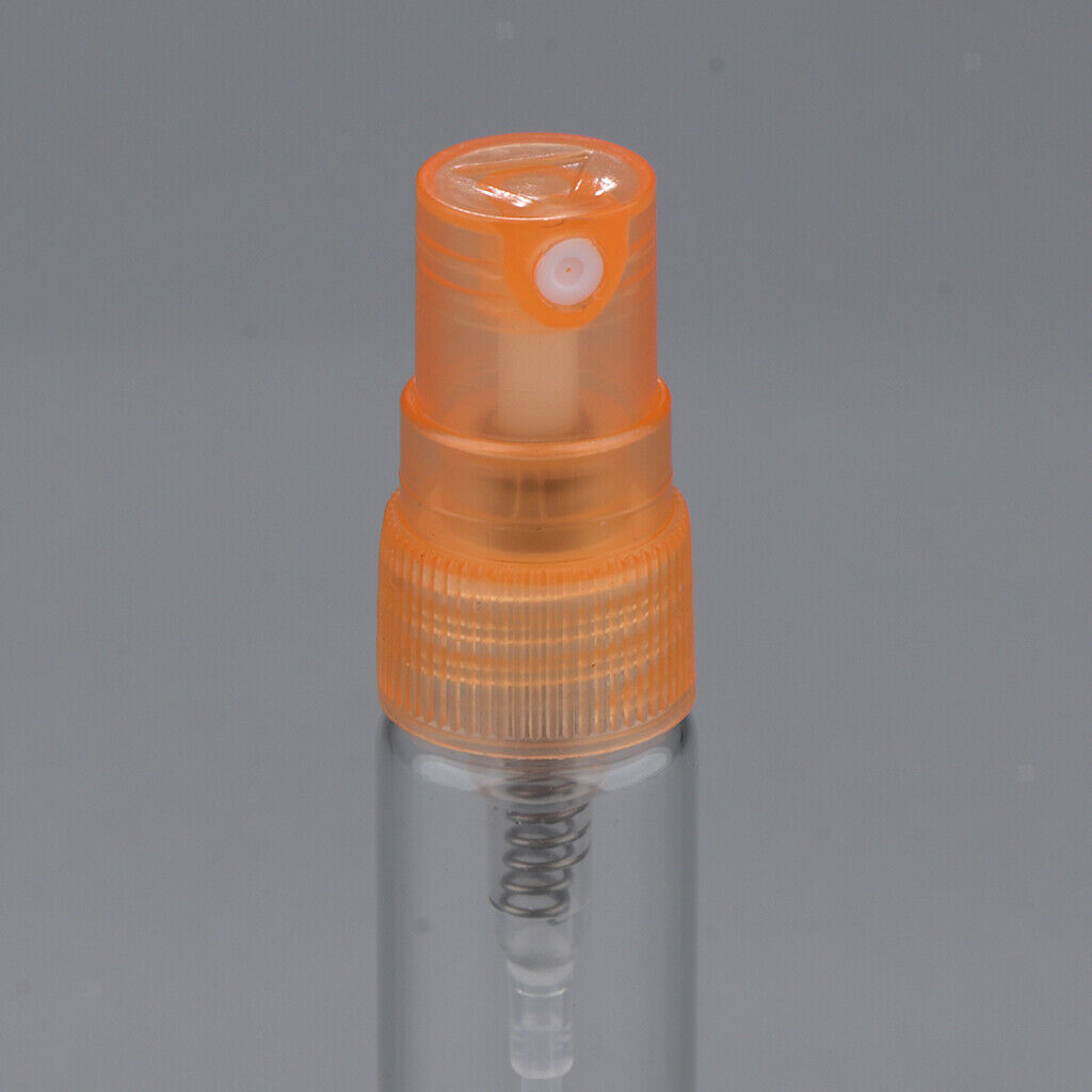 10x Empty 5/10mL Refillable Perfume Bottle Pump Spray Tube Glass Vials 10 ML