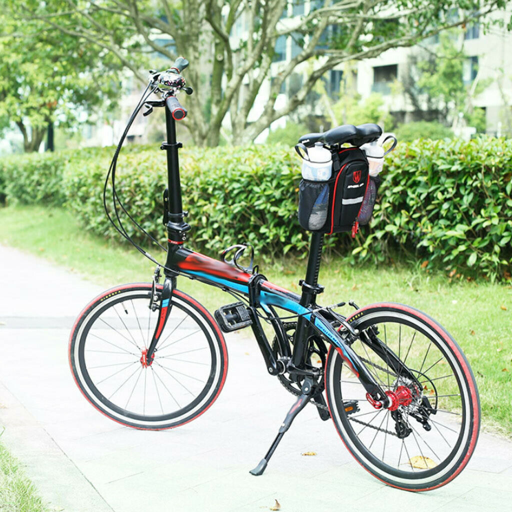 Mountain Road Bike Tail Pouch Road Bicycle Cycling Seat Saddle Bag Black