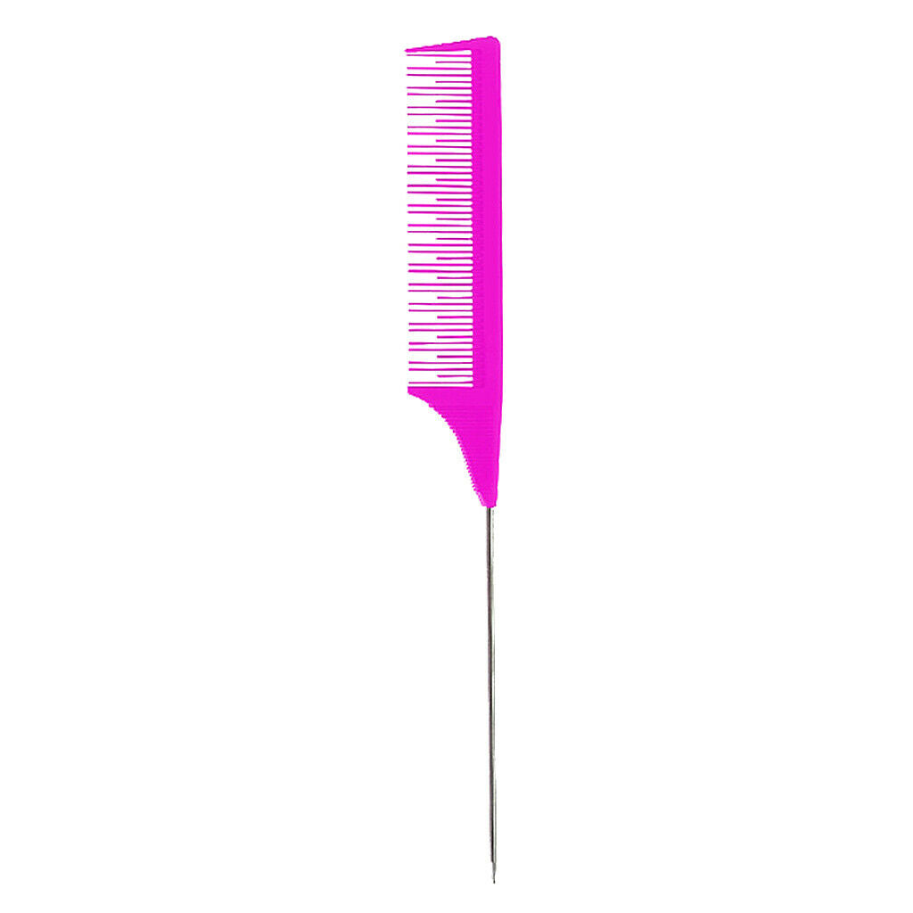 6pcs Barber Fine-Tooth Rat Tail Comb for Hair Dyeing Styling Detangling