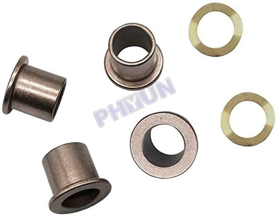 For Club Car Precedent Upper & Lower Steering Knuckle Bushings w/ Wave Washer