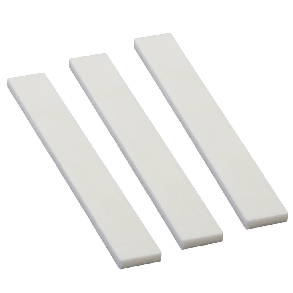 3 PCS GUITAR BUFFALO BONE SADDLE BLANKS for Handmade Guitar Luthier Material