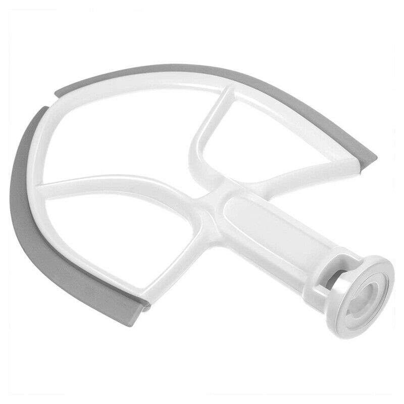 5QT Flat Beater for KitchenAid Stand Mixer Bowl Scraper,Paddle Replacement AB2H6