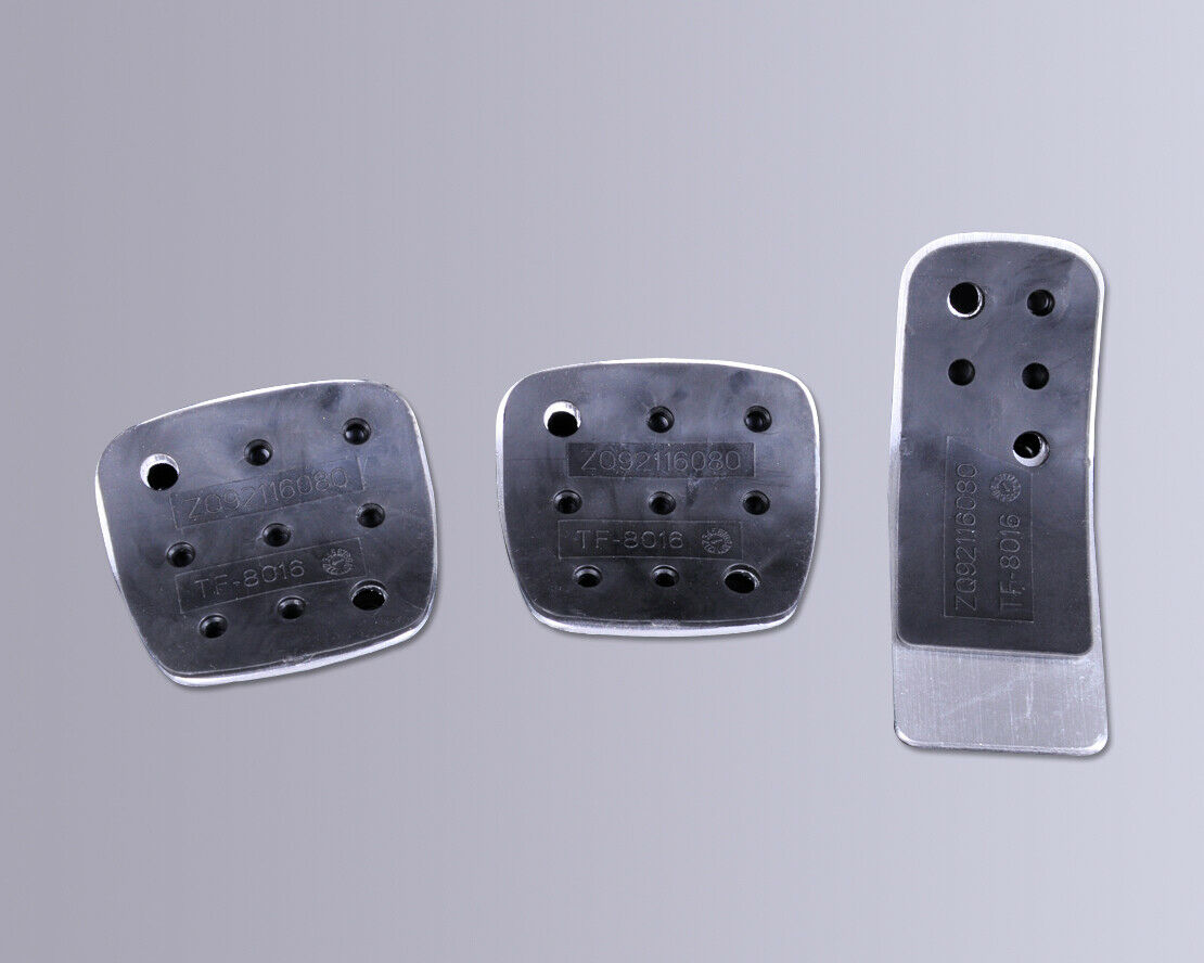 Sport Fuel Brake Racing MT Pedals Footrest Plates Pads 4 Peugeot 206 206CC An