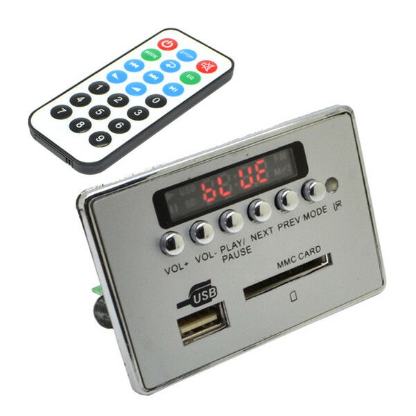 12V Autos Bluetooth Wireless MP3 Decoder Board Audio Module USB SD TF FM Radio