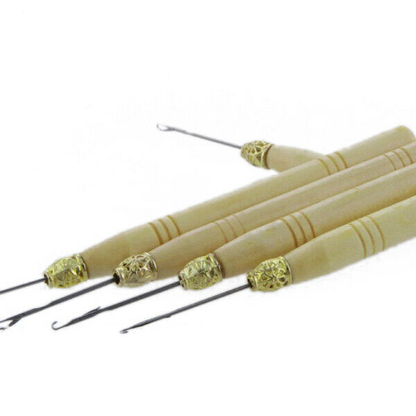10Pcs Feather Hair Extension Tool Kit Hook  Threader DIY Tool