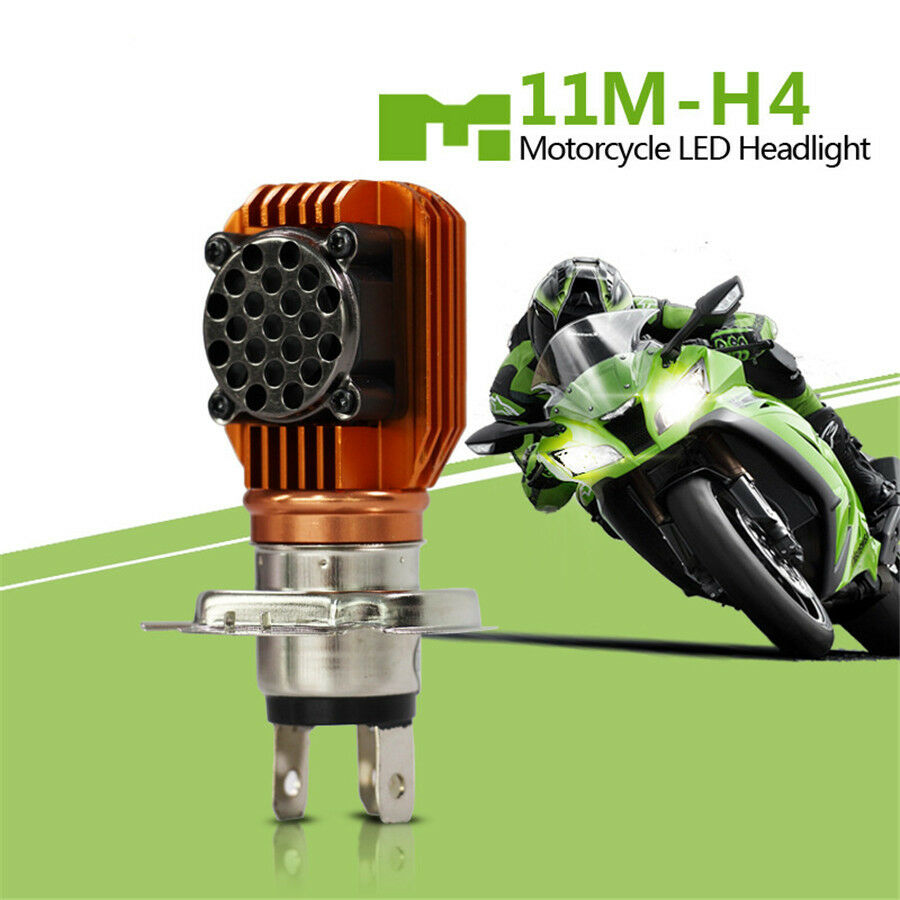 H4 20W 2000LM COB Led Motorcycle Scooter Headlight Bulb Hi/Lo Beam Driving Light