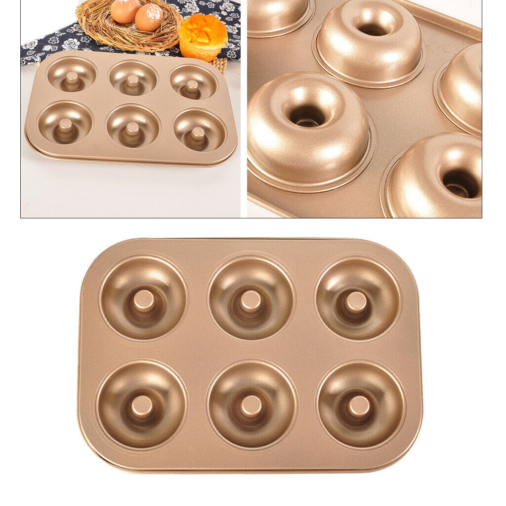 6-Cup Doughnut Making Mold Donut Mould Cake Pan Chocolate DIY Baking Tool