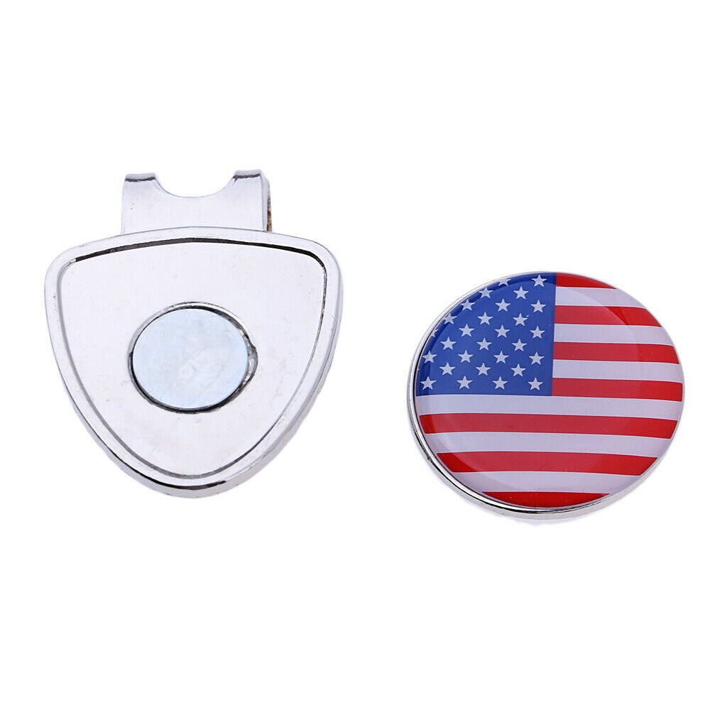 2X Portable Golf Hat Clip Ball Marker Putting Alignment Aiming Tool Golf Gift