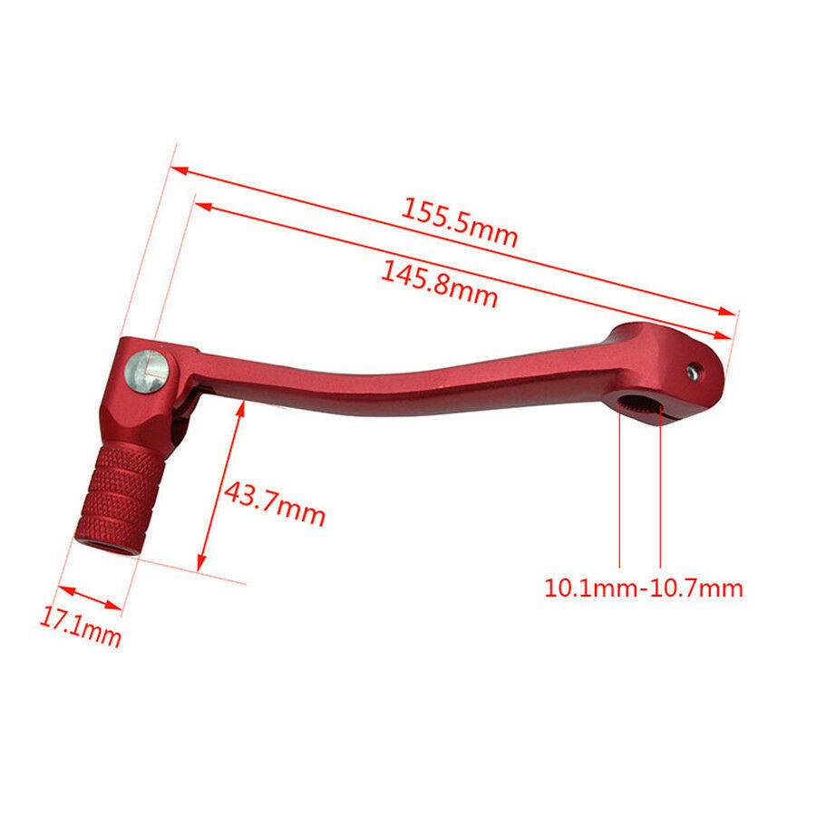 1 Pc Blue CNC Aluminum Folding Gear Shift Lever For Motorcycle ATV Dirt Pit Bike