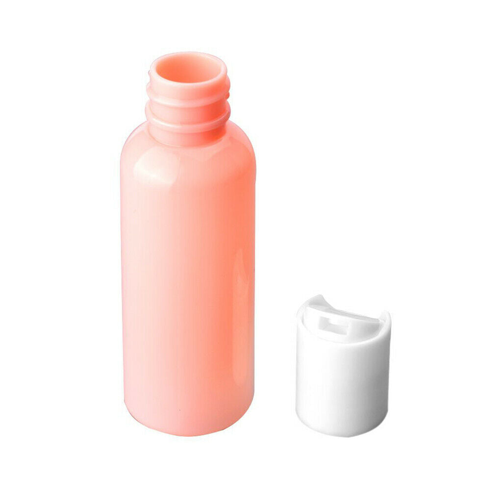 9 Pieces Travel Kit Mini Plastic Bottles Makeup Toiletries Container Empty